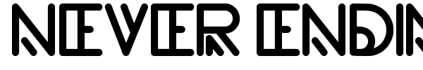 Never Ending Maze font preview